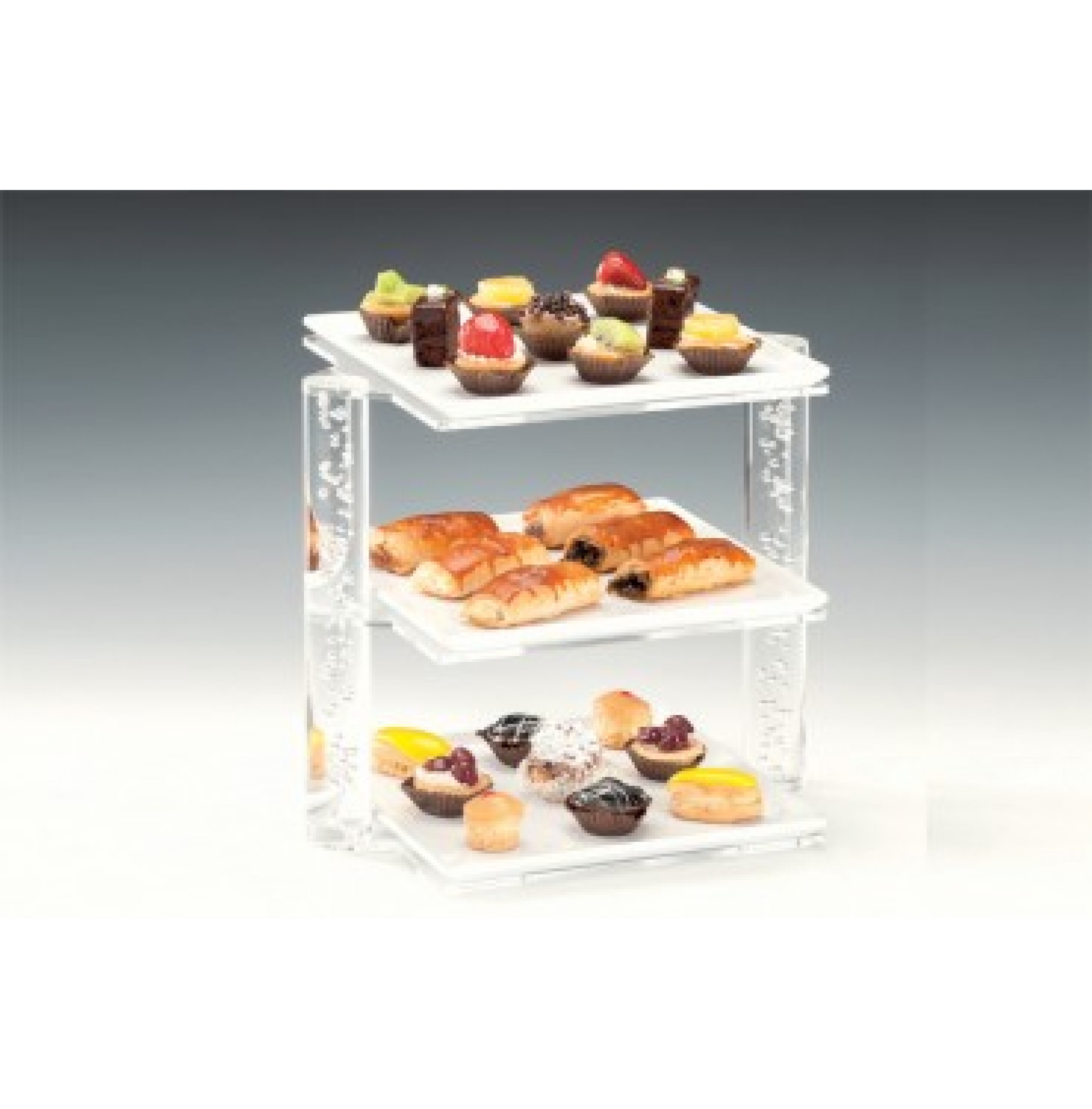 MELAMİN TEPSİLİ TEŞHİR STANDI 25 X 34 X H:29 Cm